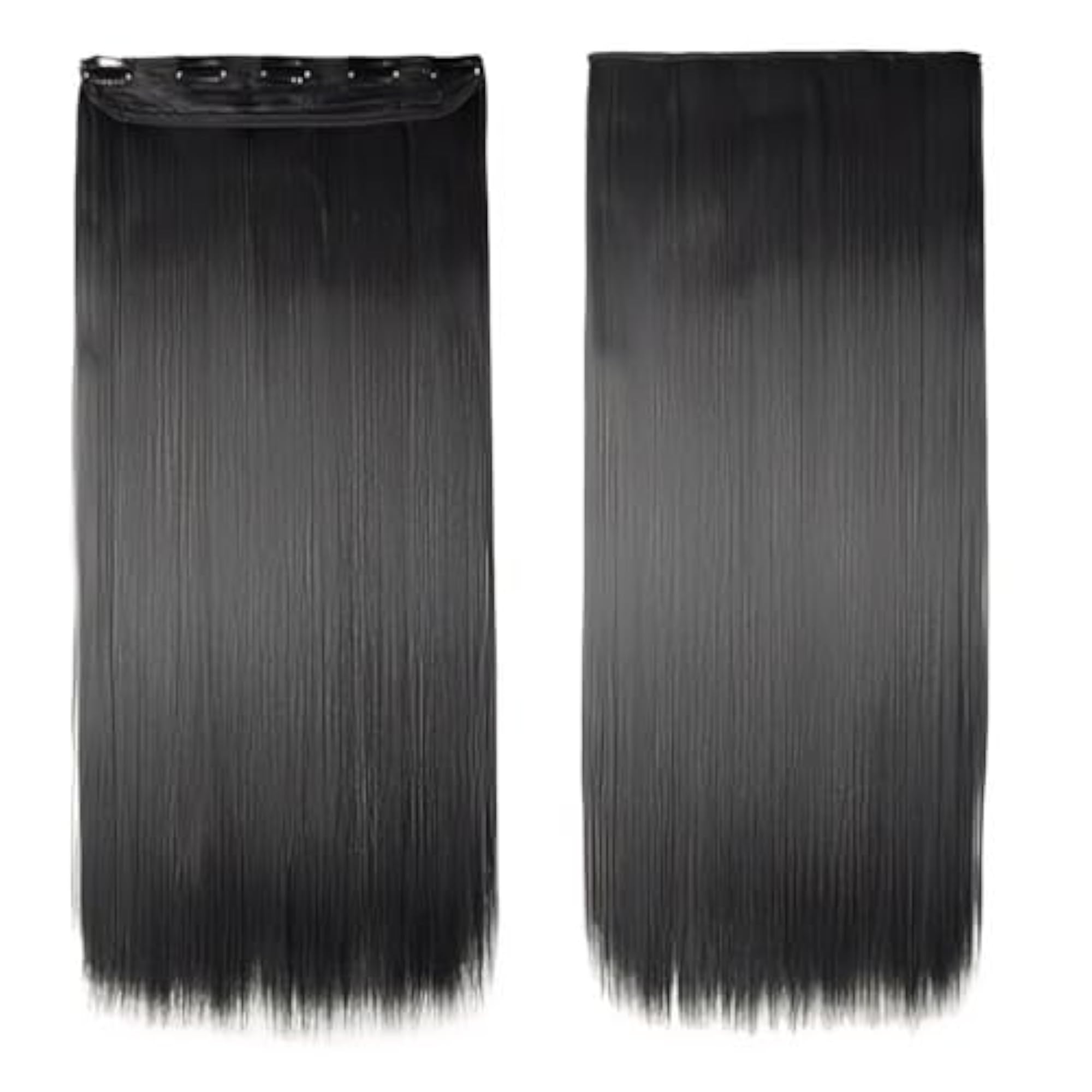 Women's Silky Soft Straight Hair Extensions, Black